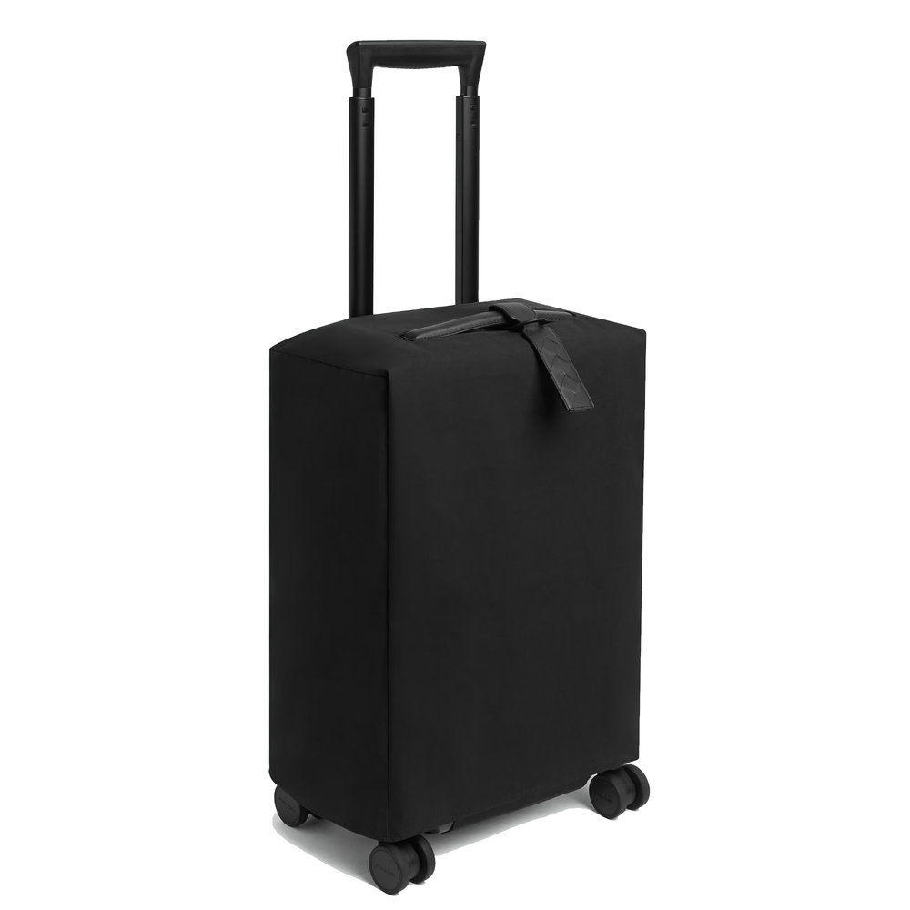 Bottega Veneta Odyssey Intrecciato Cabin Suitcase crafted from black calfskin