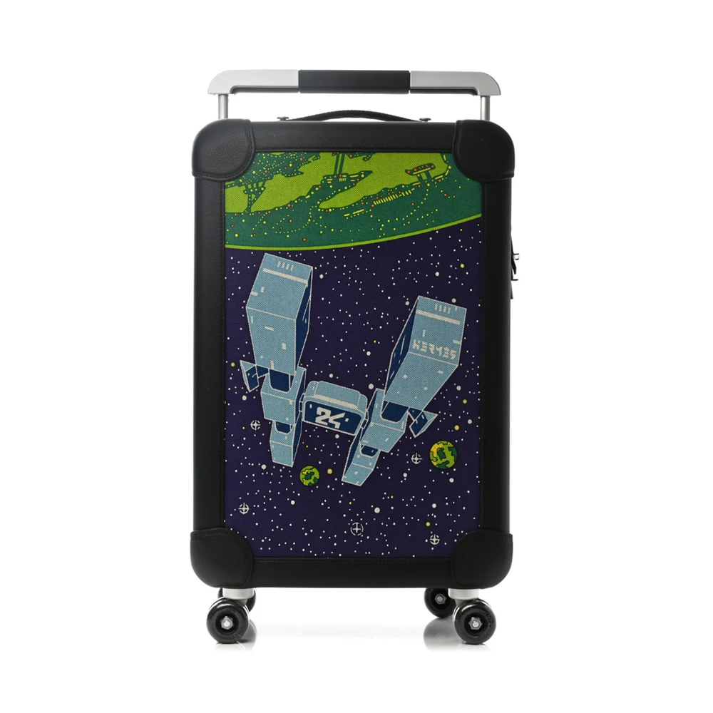 Hermès RMS Trolley cabin suitcase featuring a multicolor space themed Odyssey